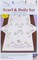 DIY Jack Dempsey Colonial Lady Flowers Stamped Embroidery Scarf & Doily Set